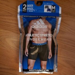 New Adidas athletic stretch underwear 2pak